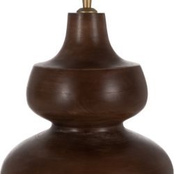 Brown mango wood table lamp base 25 x 25 x 30 cm