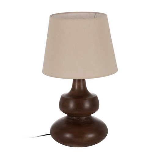 Brown mango wood table lamp base 25 x 25 x 30 cm