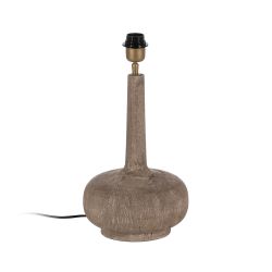 Brown mango wood table lamp base 25 x 25 x 36 cm