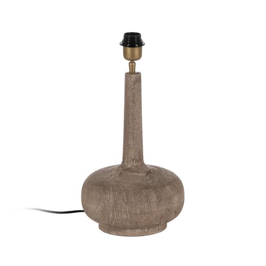 Brown mango wood table lamp base 25 x 25 x 36 cm