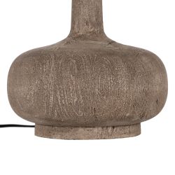 Brown mango wood table lamp base 25 x 25 x 36 cm