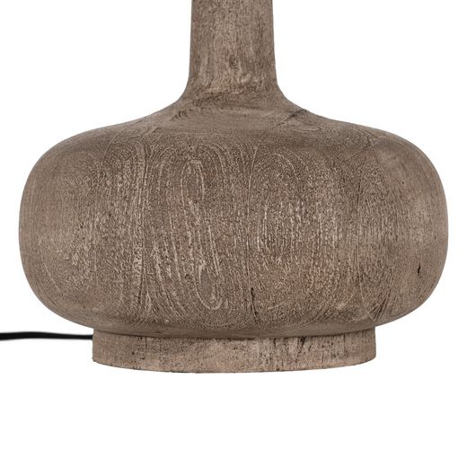 Brown mango wood table lamp base 25 x 25 x 36 cm