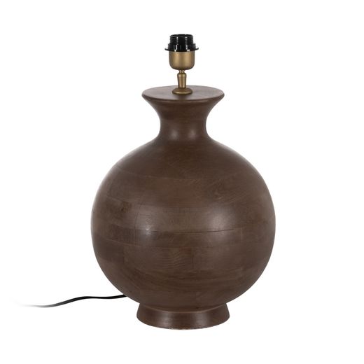 Brown mango wood table lamp base 31 x 31 x 38 cm