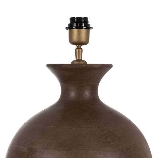 Brown mango wood table lamp base 31 x 31 x 38 cm