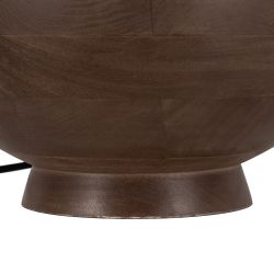 Brown mango wood table lamp base 31 x 31 x 38 cm