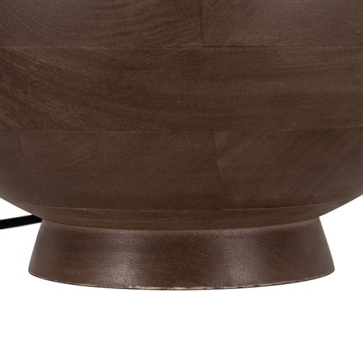 Brown mango wood table lamp base 31 x 31 x 38 cm
