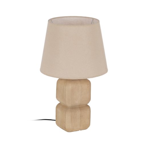 Natural table lamp base 15 x 15 x 29 cm