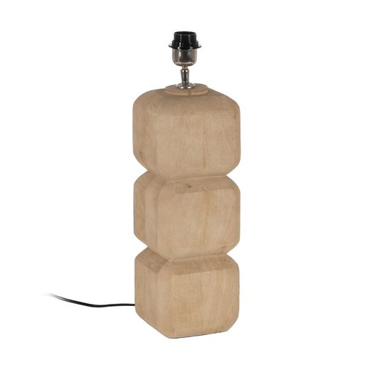 Natural table lamp base 15 x 15 x 42 cm
