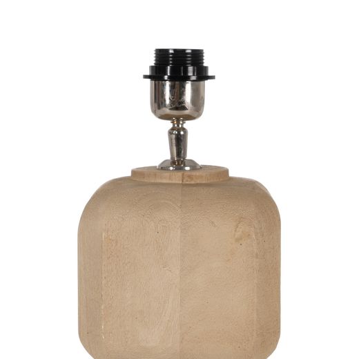 Natural table lamp base 15 x 15 x 42 cm