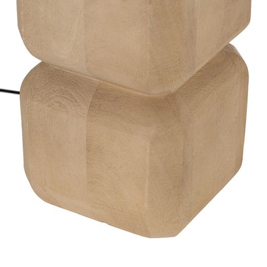 Natural table lamp base 15 x 15 x 42 cm