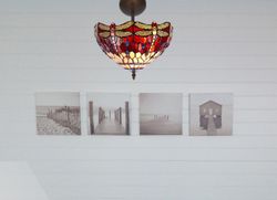 Tiffany low ceiling lamp diameter 30cm Belle Rouge Series