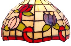 Colgante de techo con dos pantallas Tiffany Serie Compact d.20cm