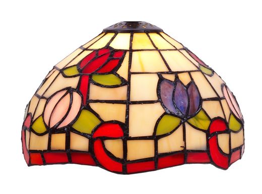 Colgante de techo con dos pantallas Tiffany Serie Compact d.20cm