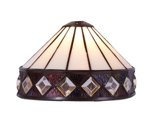 Colgante de techo con dos pantallas Tiffany Serie Ilumina d.20cm