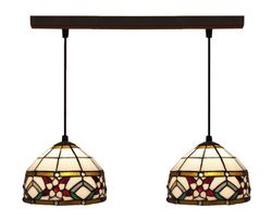Ceiling pendant with two lampshades Tiffany Series Museum d.20cm