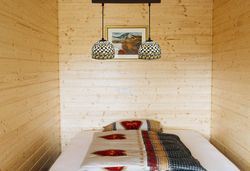 Sospensione a soffitto con due paralumi Serie Tiffany Queen d.20cm