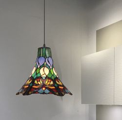 Plafonnier Tiffany avec câble diamètre 35cm Série Butterfly