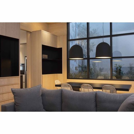 CRATER Black pendant lamp Faro