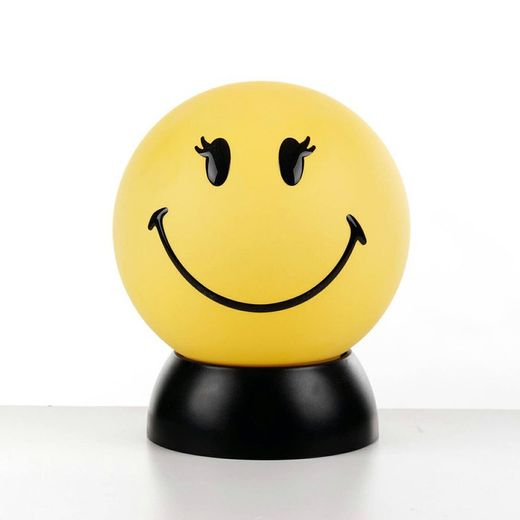 Emoticono Smiley amarillo con pestallas