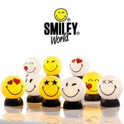 Funny white face with stars
