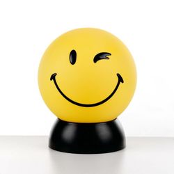 Yellow smiley emoticon winking