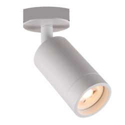 White painted aluminum HUBBLE surface spotlight. 6w dichroic bulb INCLUDED