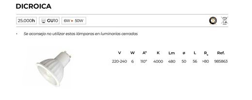 Spot de surface HUBBLE en aluminium peint en noir. Ampoule dichroïque 6w INCLUS
