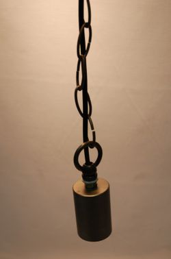 Instalación de techo con cadena 1 luz