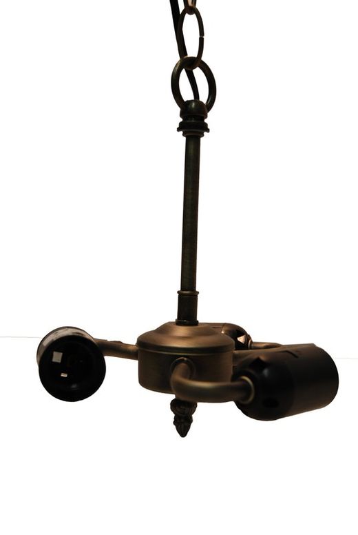 Instalación de techo con cadena 3 luces E27 para pantalla mínimo diámetro 35cm