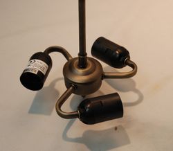 Instalación de techo con cadena 3 luces E27 para pantalla mínimo diámetro 35cm