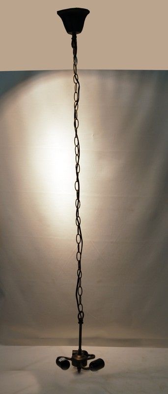 Instalación de techo con cadena 3 luces E27 para pantalla mínimo diámetro 35cm