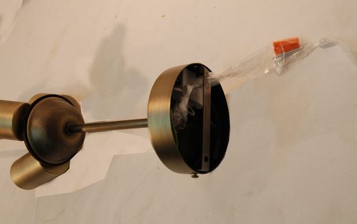 Instalación plafón bajo de techo 3 luces. Para pantallas diámetro 30cm