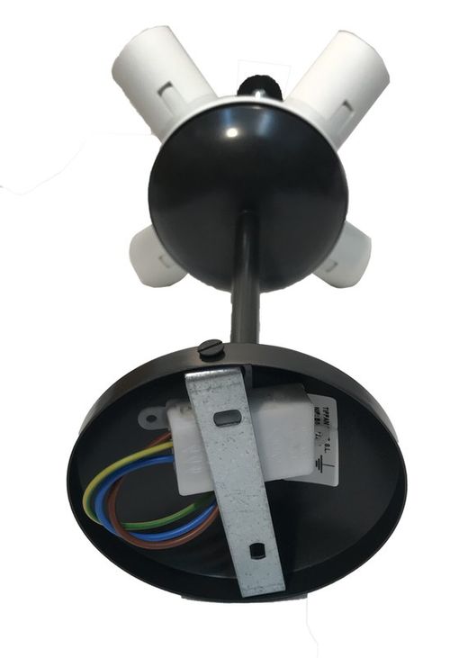 Instalación plafón bajo de techo 4 luces