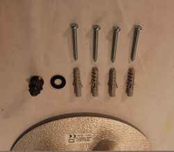 Ceiling light installation 4 lights E27