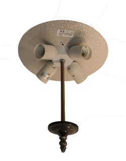 Ceiling light installation 4 lights E27