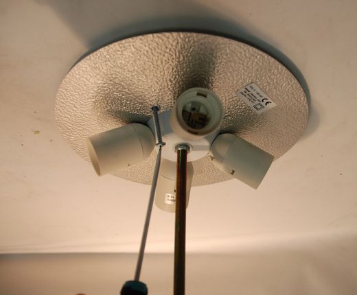Ceiling light installation 4 lights E27