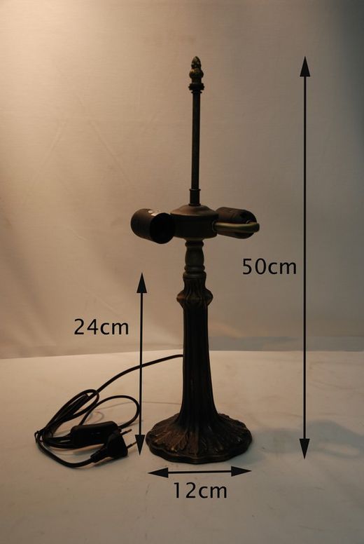 Tree tabletop installation 2 lights E27 for lampshade diameter 30cm