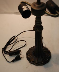 Tree tabletop installation 2 lights E27 for lampshade diameter 30cm