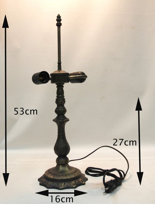 Instalación sobremesa artistico 2 luces para pantalla diámetro 30cm