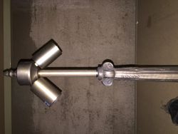 Instalación sobremesa mayor forma árbol 2 luces E27 para pantalla mínimo diámetro 40cm