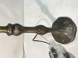 Medium tabletop installation rounded shape 2 lights for lampshade diameter 30cm