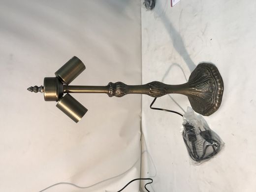 Medium tabletop installation rounded shape 2 lights for lampshade diameter 30cm