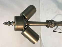 Medium tabletop installation rounded shape 2 lights for lampshade diameter 30cm