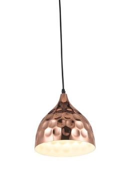 Lámpara Colgante campana metál abollado Ivintage