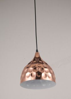 Lámpara Colgante campana metál abollado Ivintage