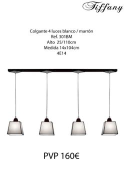 Pendelleuchte mit 4 weißen Tiffany-Lampenschirmen