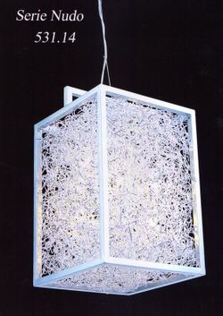 Hängelampe mit Draht Serie Knots 30x30x40cm