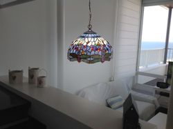 Lampada a Sospensione con Catena Belle Epoque Diametro 30cm Tiffany e Luce