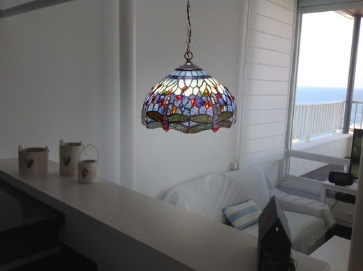 Lampada a Sospensione con Catena Belle Epoque Diametro 30cm Tiffany e Luce