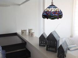 Lampada a Sospensione con Catena Belle Epoque Diametro 30cm Tiffany e Luce